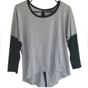 Gray & Back High Low Shirt - Size Large